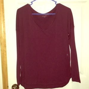 Maroon Mudd Long-sleeve Top